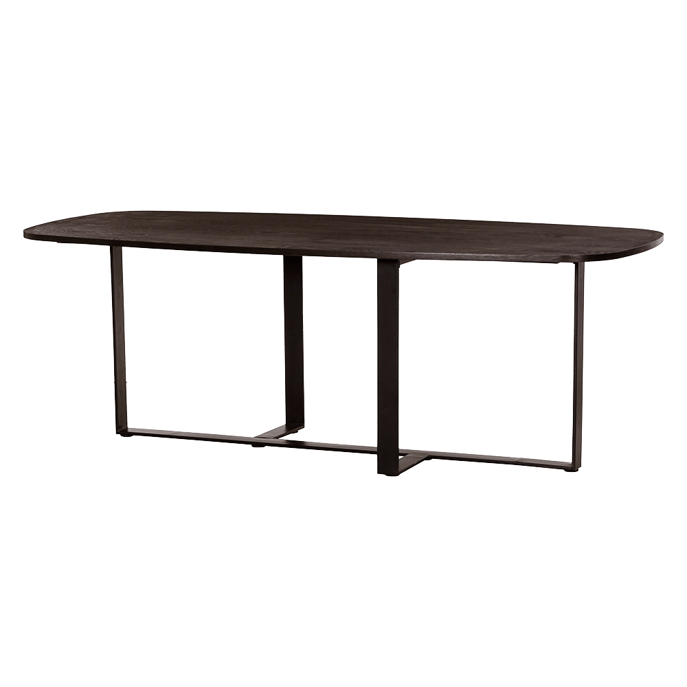 Tower Living eettafel Mincio 180x90x77 cm donkerbruin eiken Tower Living eettafel Mincio 180x90x77 cm donkerbruin eiken