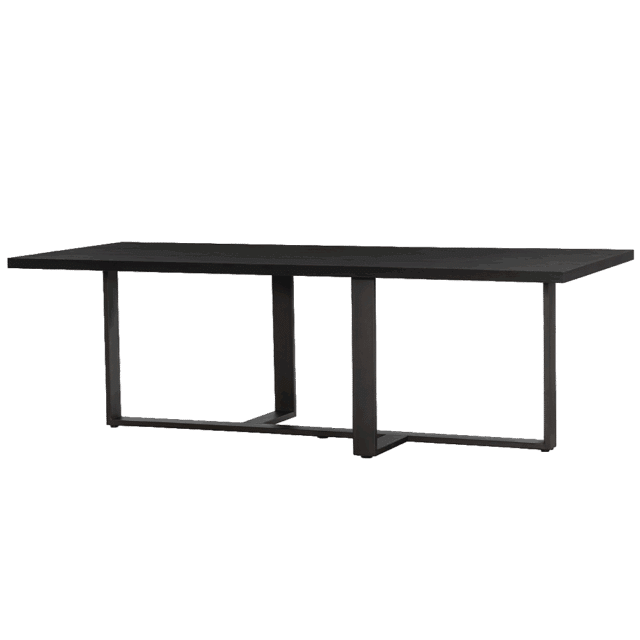 Tower Living Eettafel Mincio 200x100x77 Cm Donkerbruin Eiken