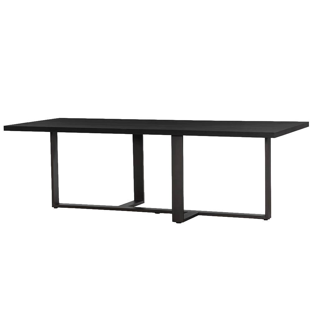 Tower Living eettafel Mincio 220x100x77 cm donkerbruin eiken