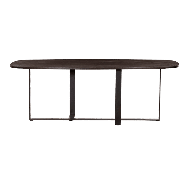 Tower Living eettafel Mincio 240x100x77 cm donkerbruin eiken
