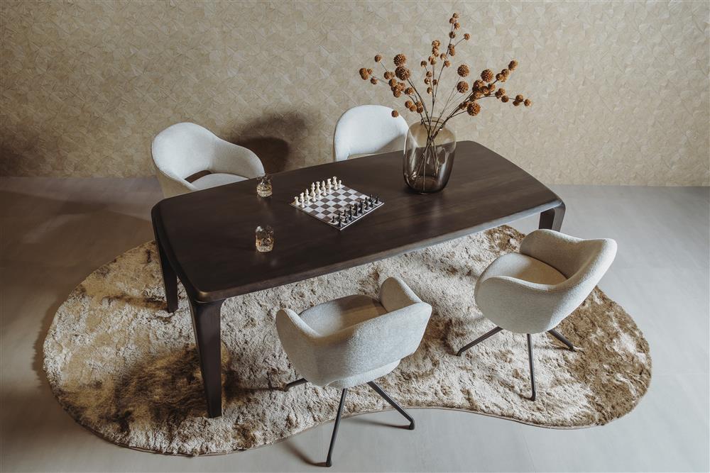 Tower Living eettafel Ronta 200x100x76 cm donkerbruin mangohout Tower Living eettafel Ronta 200x100x76 cm donkerbruin mangohout