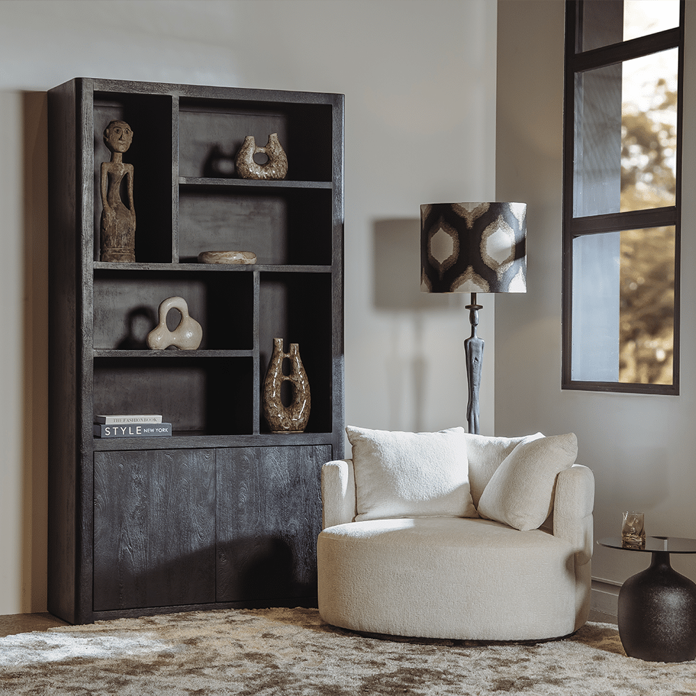 Tower Living fauteuil Bolza draaibaar ivory