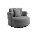 Tower Living fauteuil Bolza draaibaar stone