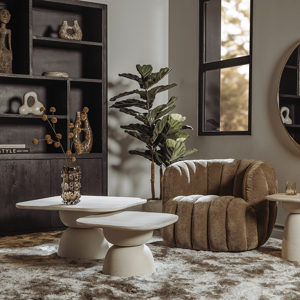 Tower Living fauteuil Verdi draaibaar mocca