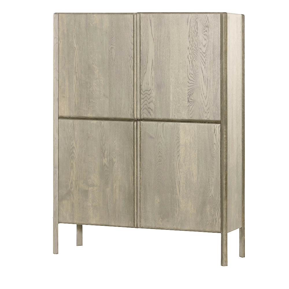 Tower Living opbergkast Amalfi 120x42x160 cm white wash eiken Tower Living opbergkast Amalfi 120x42x160 cm white wash eiken
