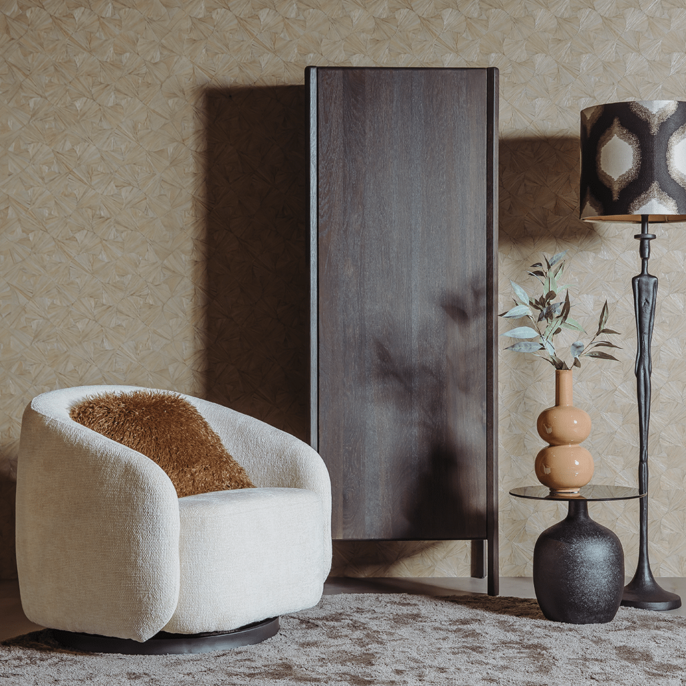 Tower Living opbergkast Amalfi 70x42x190 cm donkerbruin eiken