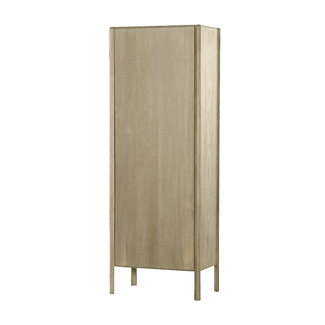 Tower Living opbergkast Amalfi 70x42x190 cm white wash eiken