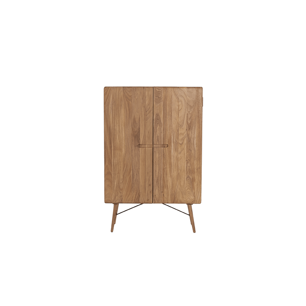 Tower Living opbergkast Aura 100x40x150 cm naturel acacia