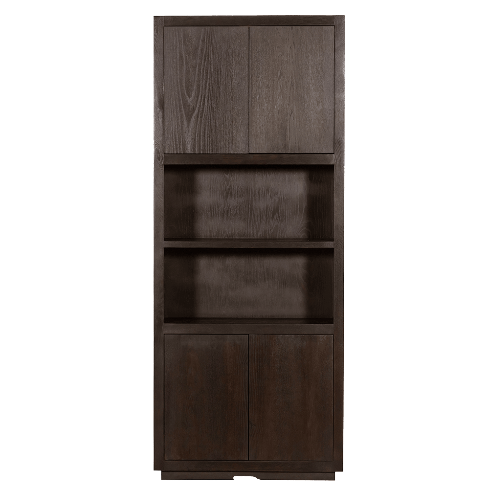 Tower Living opbergkast Mincio 90x42x220 cm 4 deuren donkerbruin eiken Tower Living opbergkast Mincio 90x42x220 cm 4 deuren donkerbruin eiken