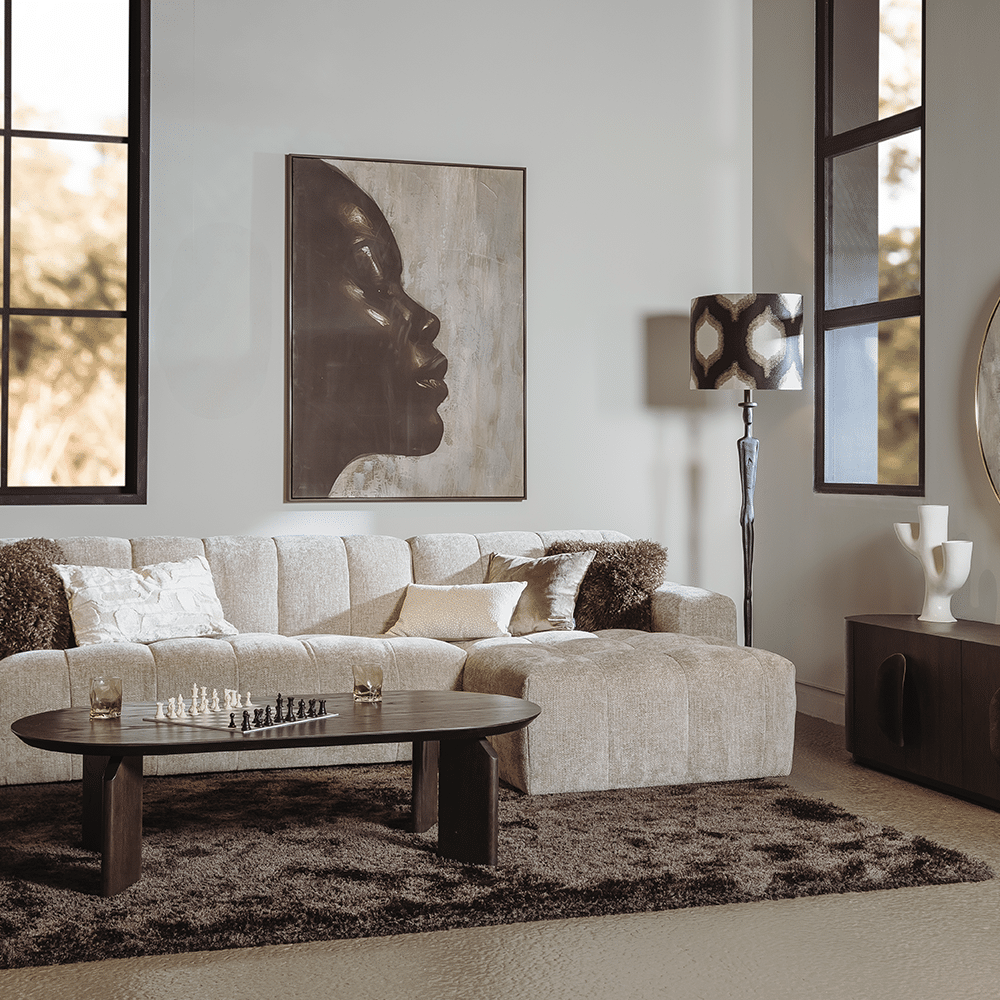 Tower Living salontafel Allure 140x70x40 cm donkerbruin eiken