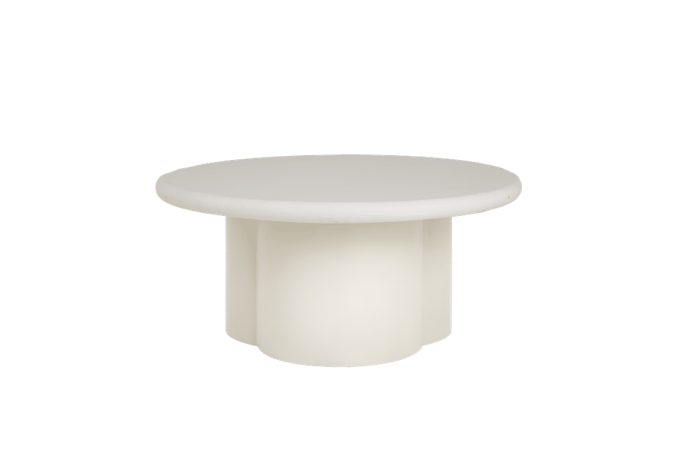 Tower Living salontafel Melzo 90x90x40 cm rond wit