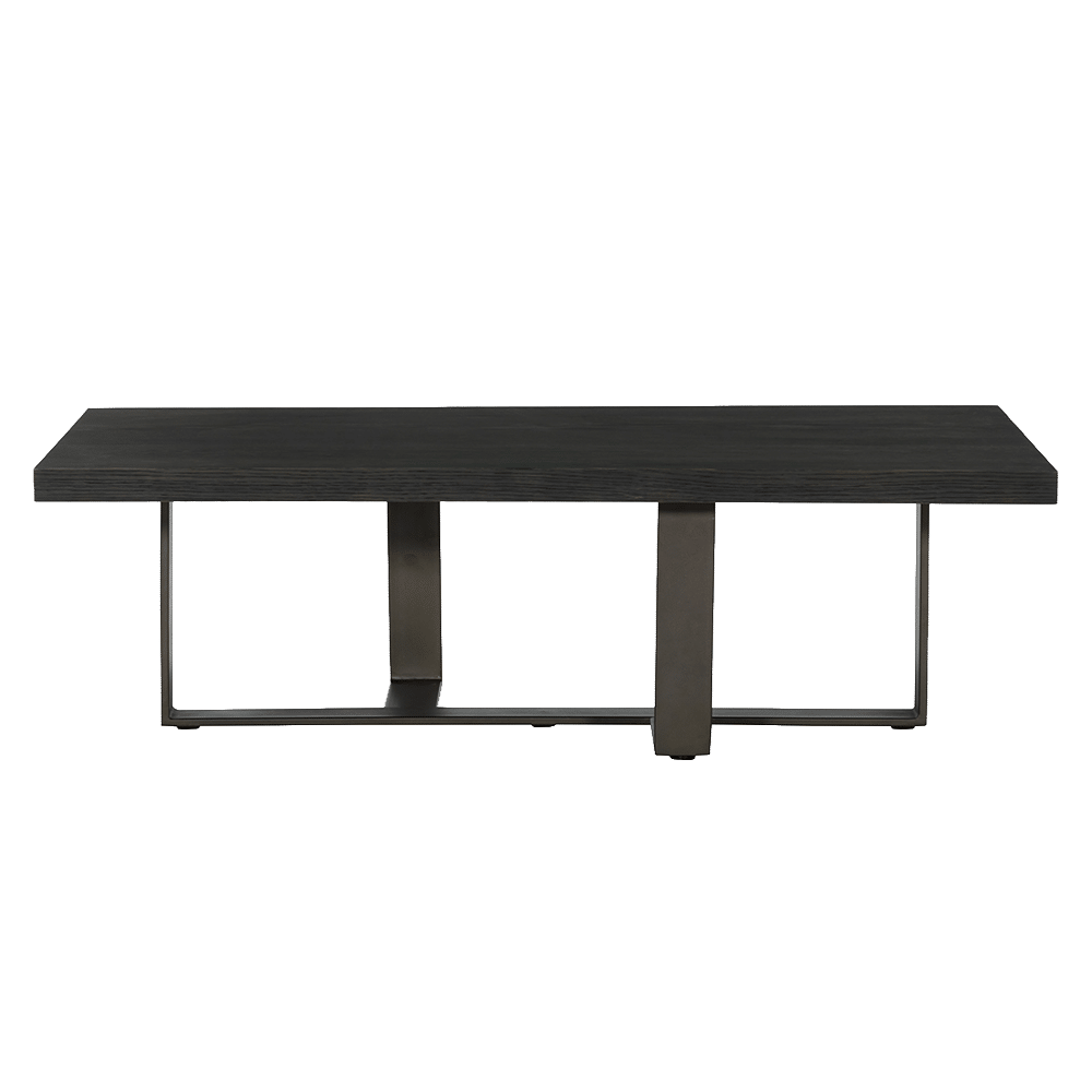 Tower Living salontafel Mincio 130x70x40 cm donkerbruin eiken