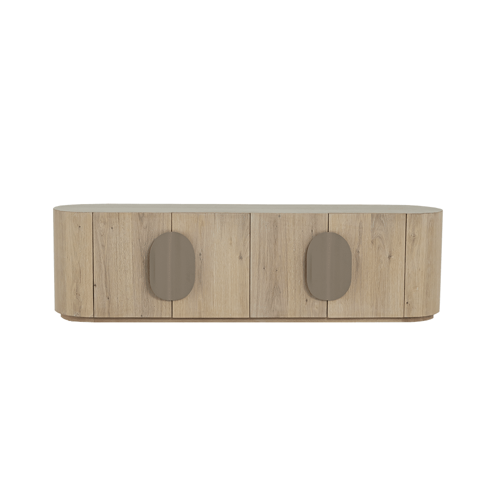 Tower Living tv meubel Allure 180x40x50 cm white wash eiken