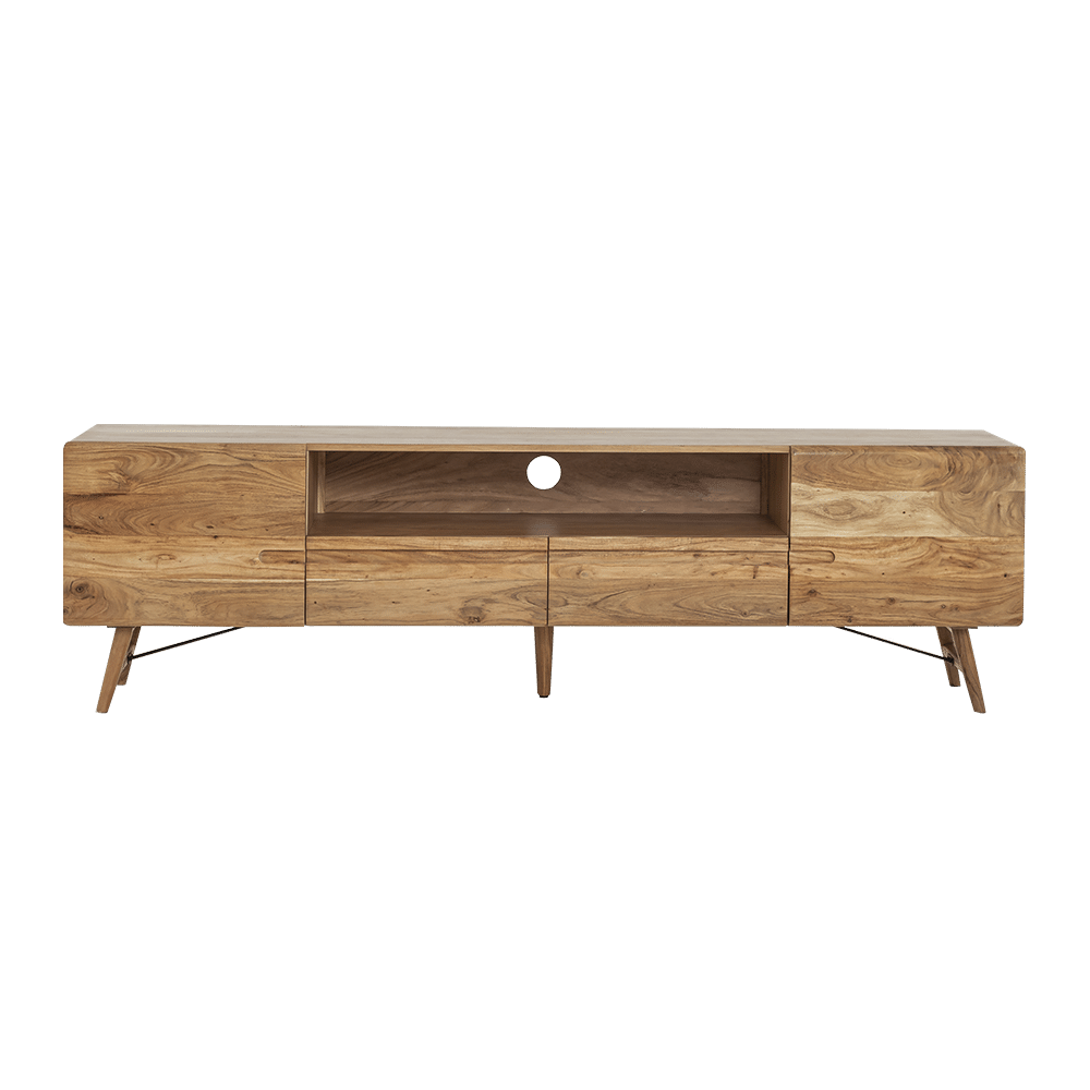 Tower Living tv meubel Aura 210x40x60 cm naturel acacia