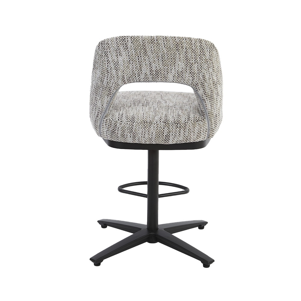 achterkant Tower Living barstoel Caldes draaibaar wit-grijs