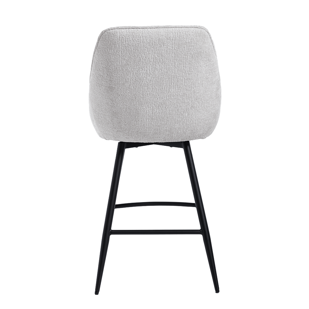 achterkant Tower Living barstoel Trino draaibaar wit