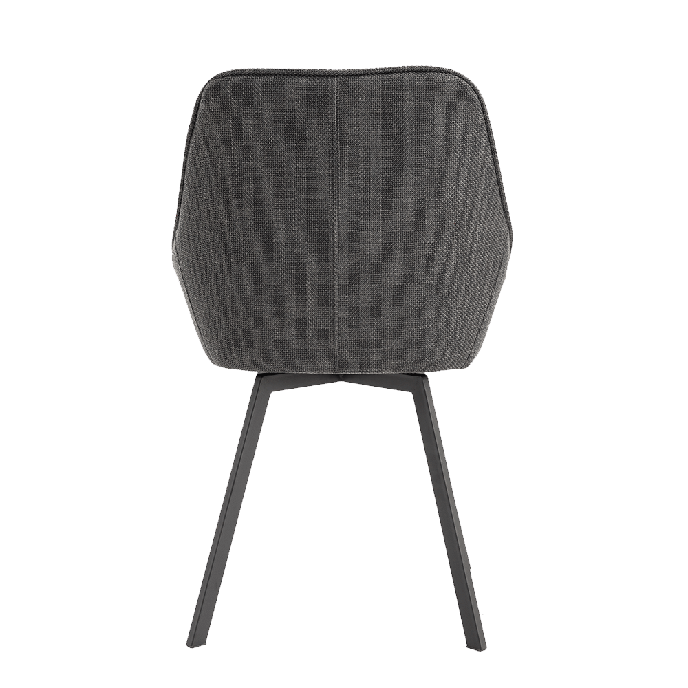 achterkant Tower Living eetkamerstoel Borgo draaibaar antraciet achterkant Tower Living eetkamerstoel Borgo draaibaar antraciet