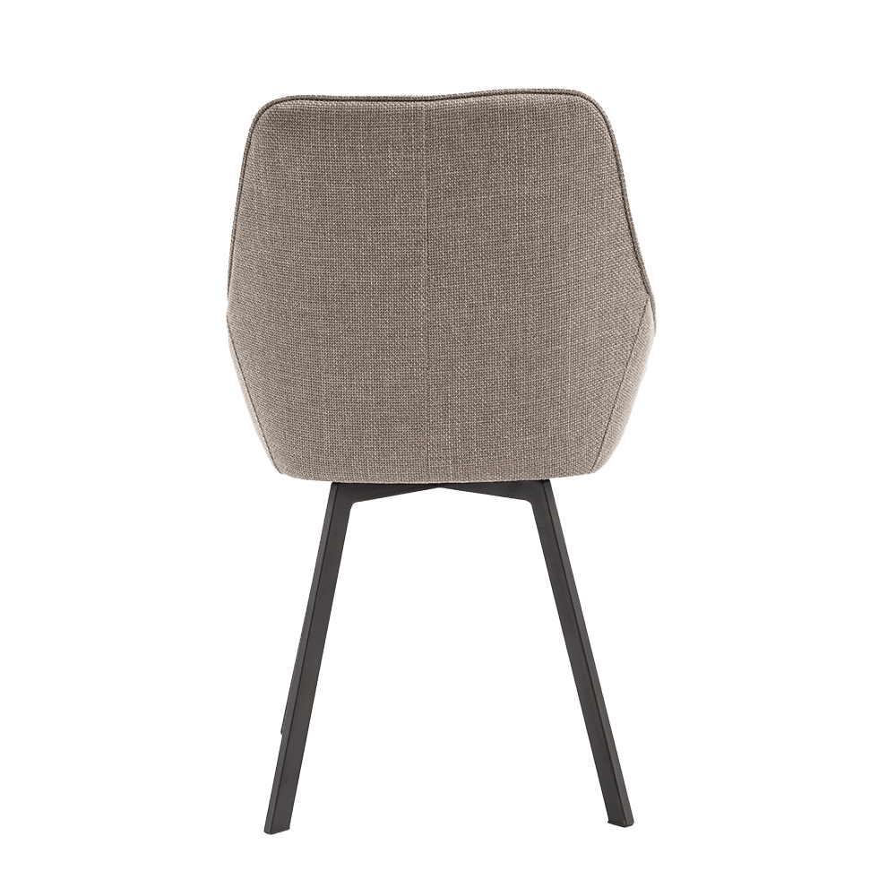 Tower Living Eetkamerstoel Borgo Draaibaar Beige Grijs Tower Living Eetkamerstoel Borgo Draaibaar Beige Grijs