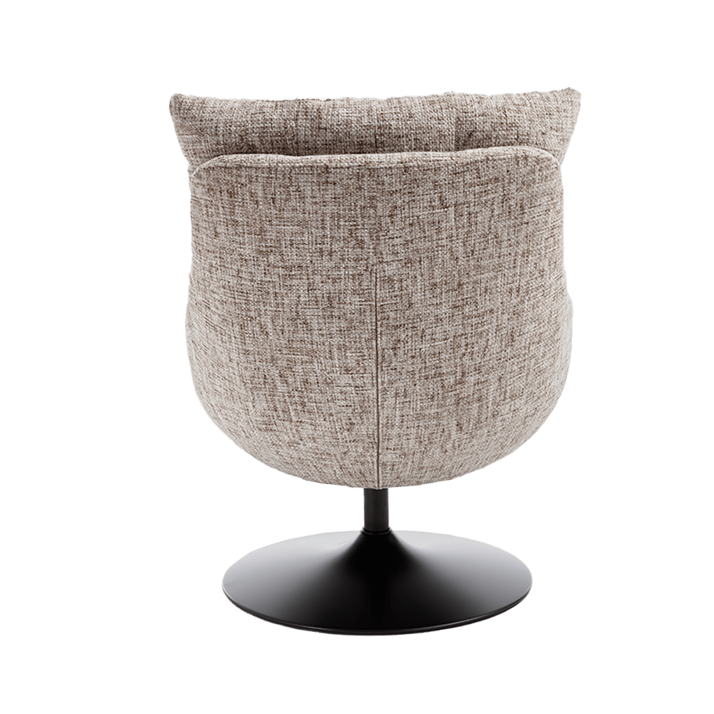 achterkant Tower Living fauteuil Force draaibaar beige-bruin