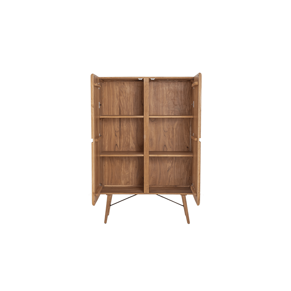 open Tower Living opbergkast Aura 100x40x150 cm naturel acacia