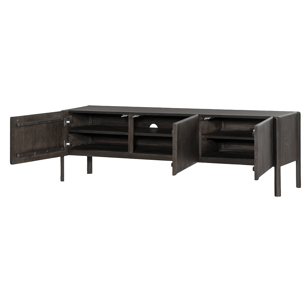 Tower Living Tv Meubel Amalfi 180x42x55 Cm Donkerbruin Eiken