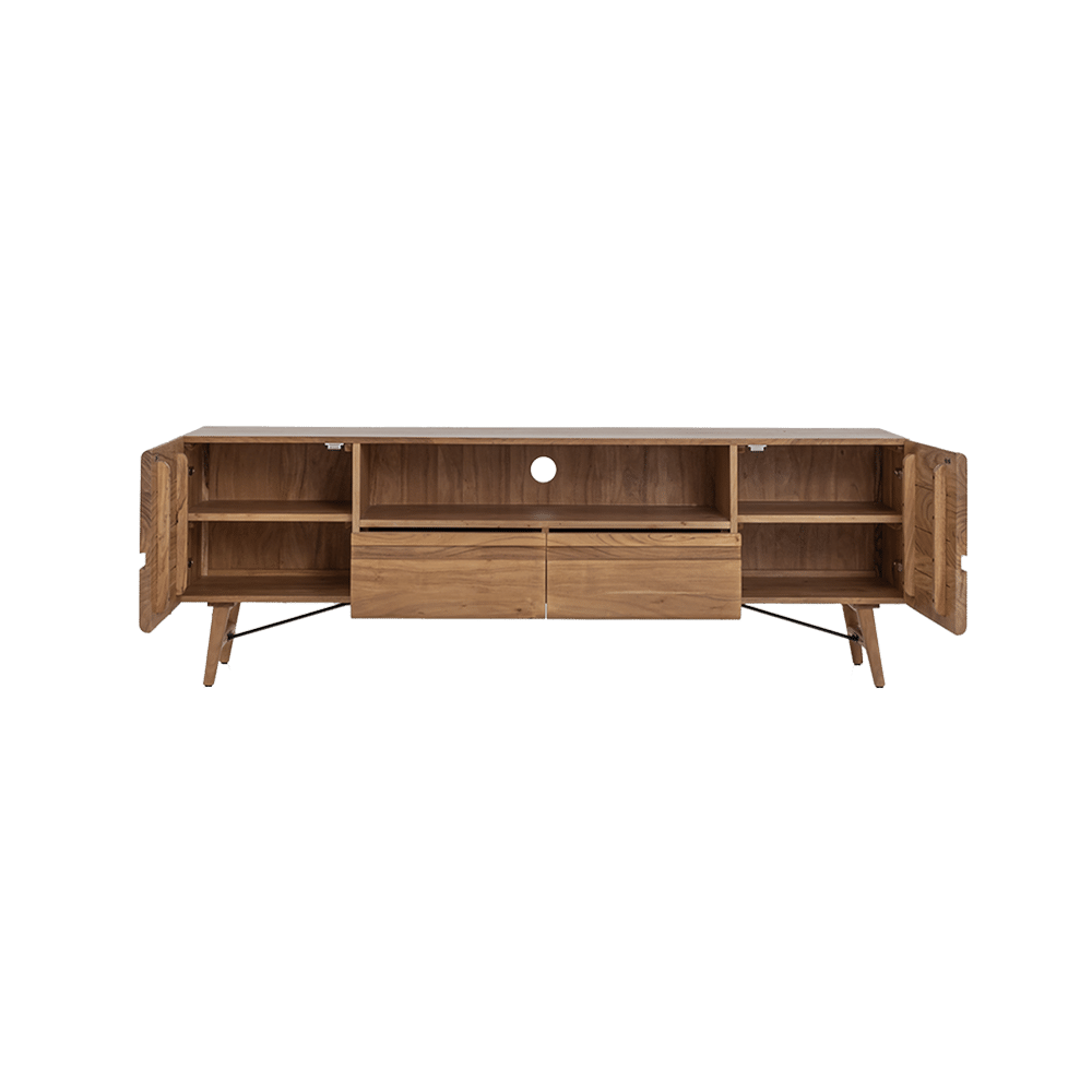 open Tower Living tv meubel Aura 180x40x60 cm naturel acacia