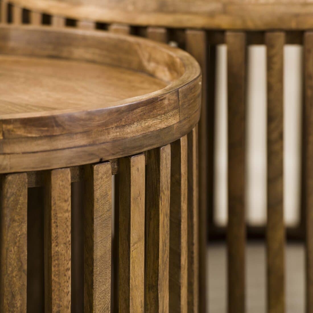 Zijlstra Salontafel Tweak Set Van 2 Massief Mango Zand