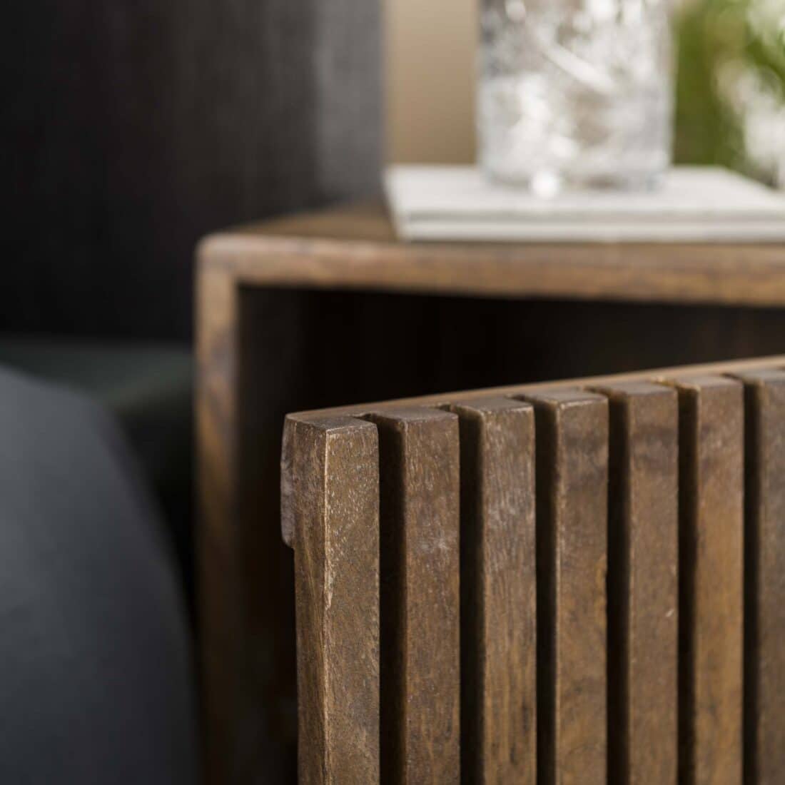 Zijlstra Nachtkastje Tweak 1 Deur Set Van 2 Massief Mango Zand