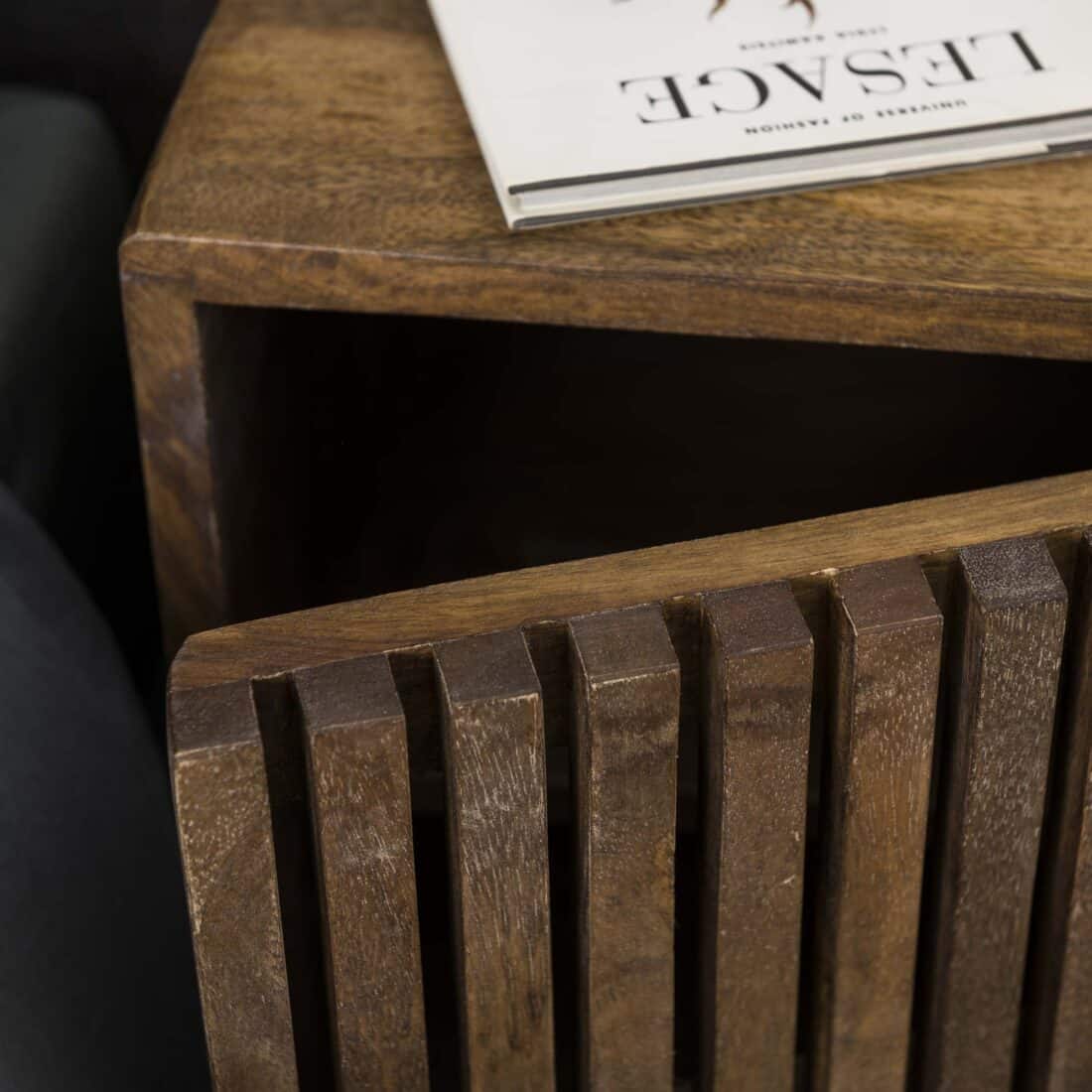 Zijlstra Nachtkastje Tweak 1 Deur Set Van 2 Massief Mango Zand