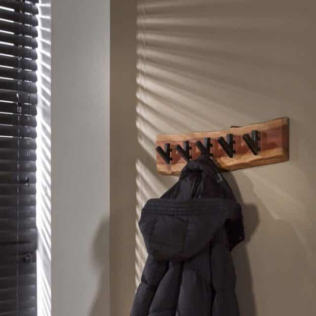 Zijlstra Kapstok Edge 5 Haken Massief Acacia