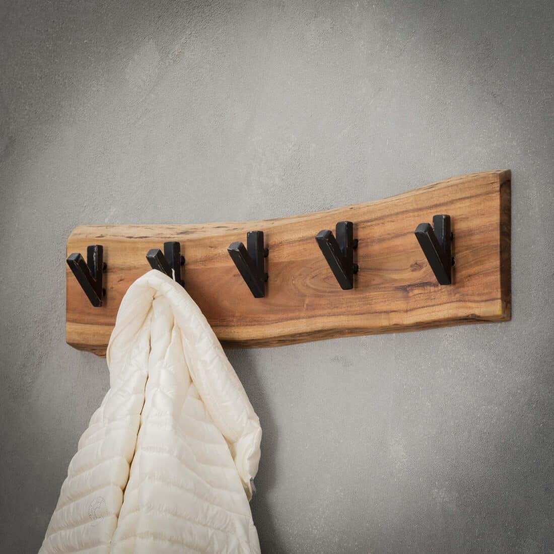 Zijlstra Kapstok Edge 5 Haken Massief Acacia