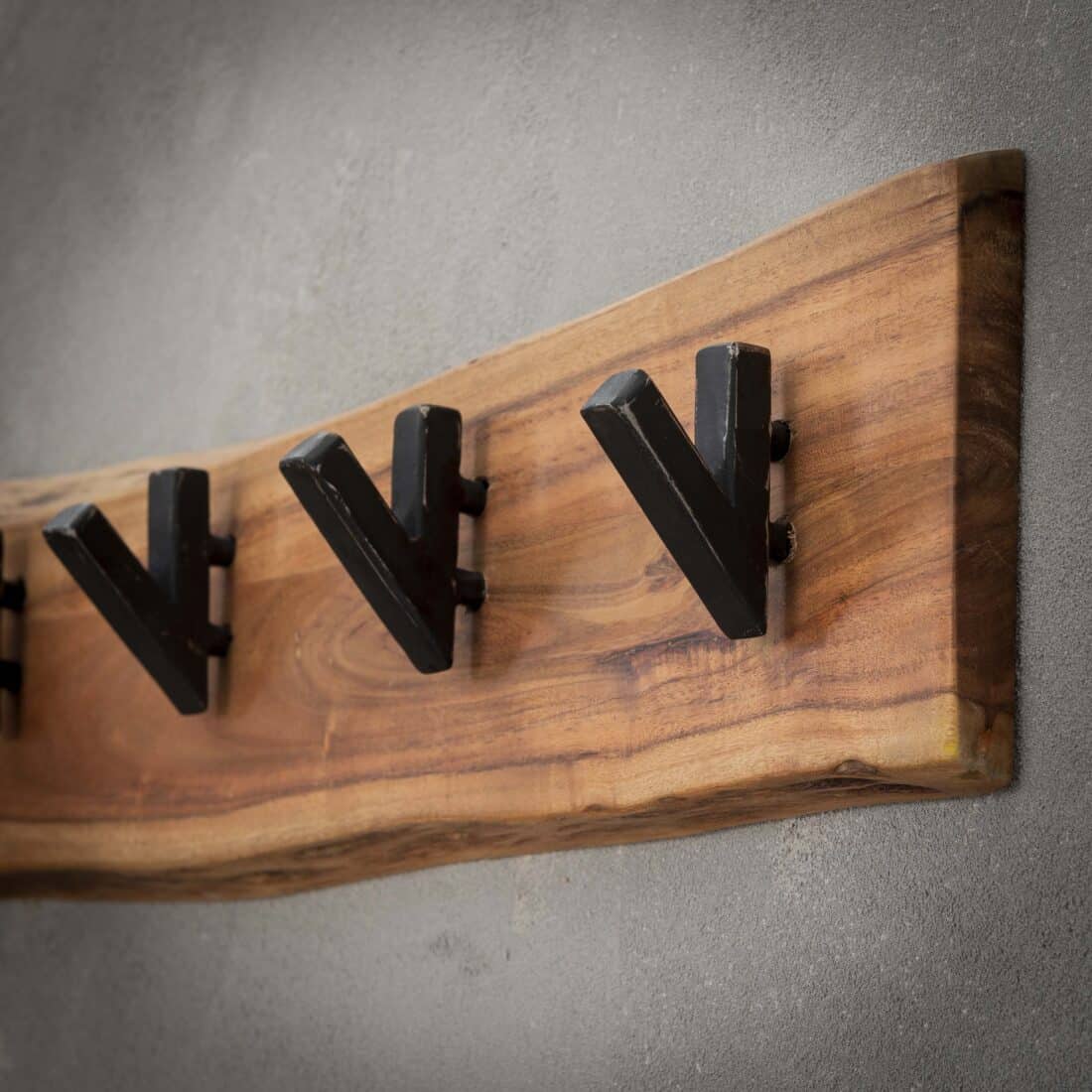 Zijlstra Kapstok Edge 5 Haken Massief Acacia