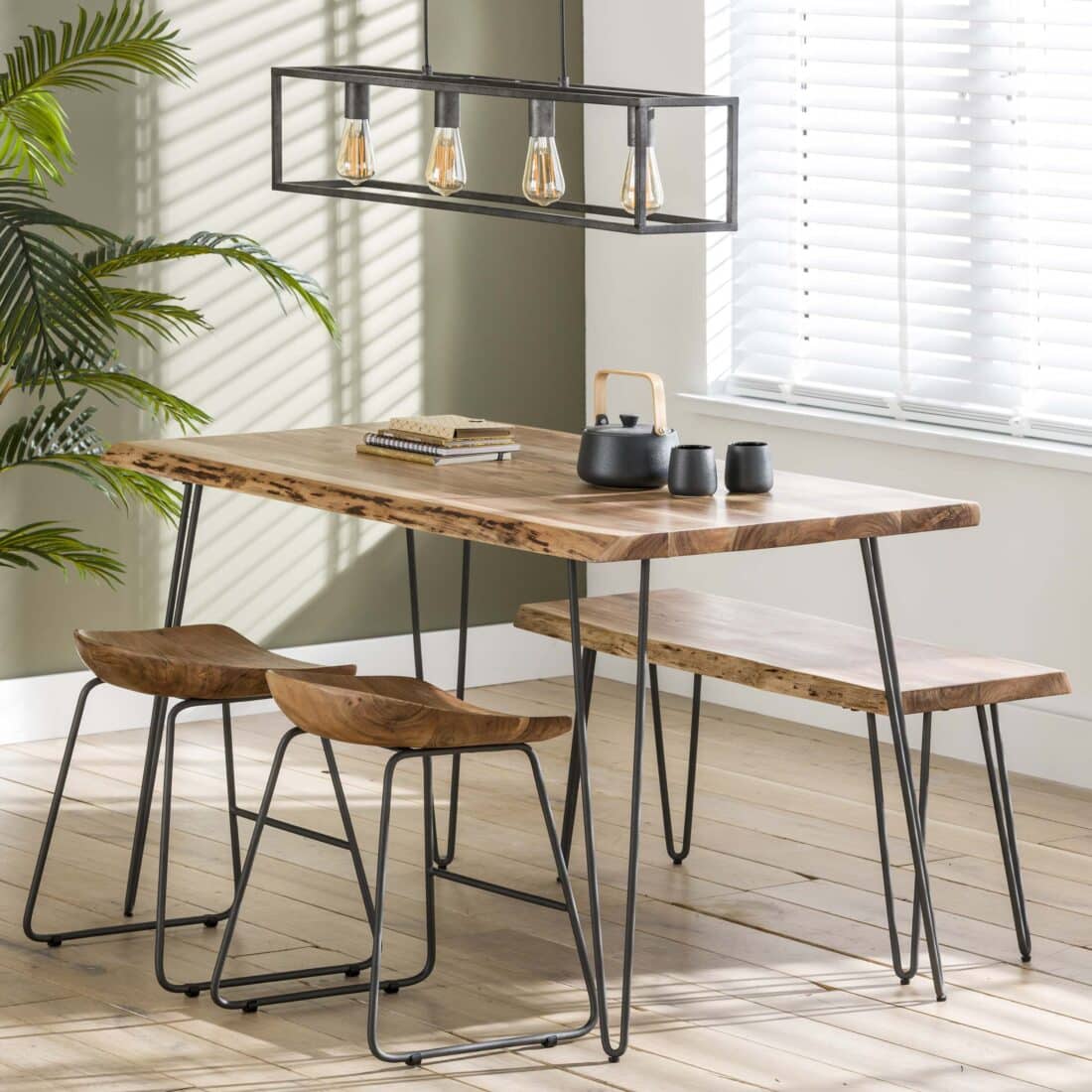 Zijlstra Eettafel Edge 130cm Massief Acacia