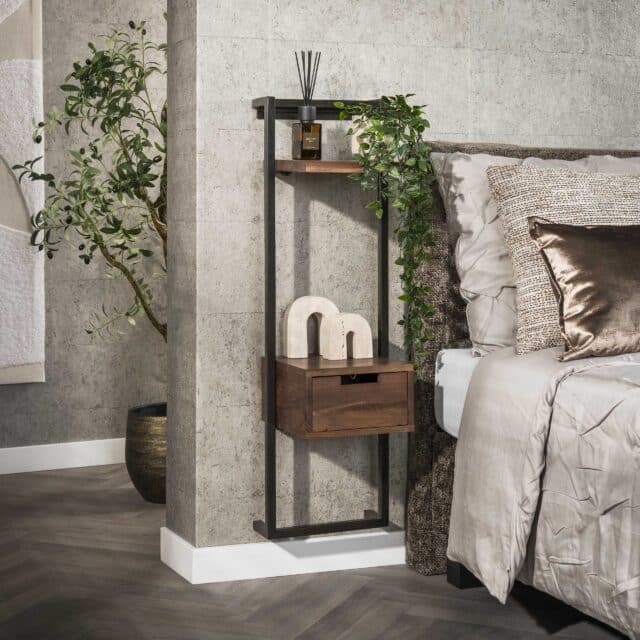 Zijlstra Nachtkastje Air Solid Xs 1 Lade Massief Acacia Bruin