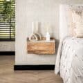 Zijlstra Nachtkastje Nuovo zwevend 1 lade / Massief mango zand