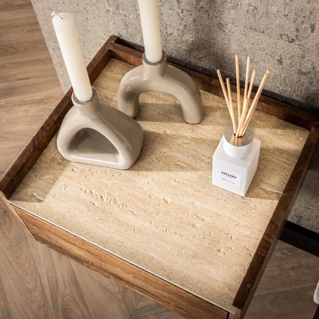 Zijlstra Nachtkastje Nuovo Zwevend 1 Lade Massief Mango Zand