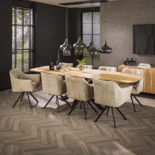 Zijlstra Eettafel Extend 175 275cm Massief Acacia