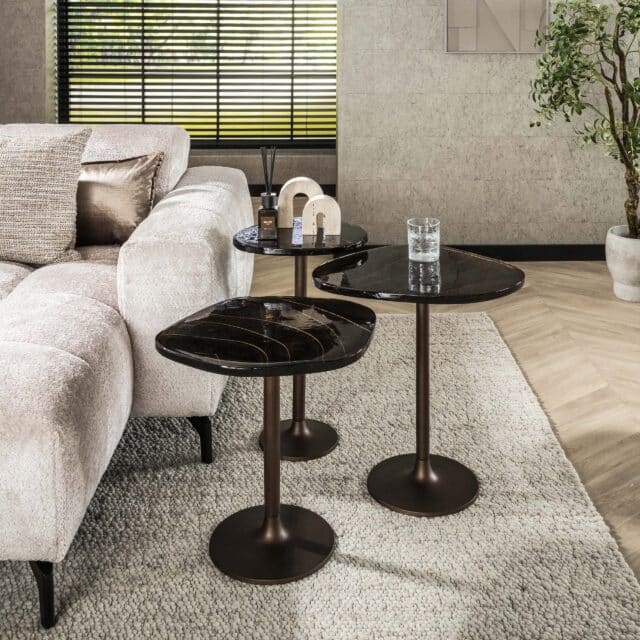 Zijlstra Bijzettafel Eclipse Hoog Antiek Koper