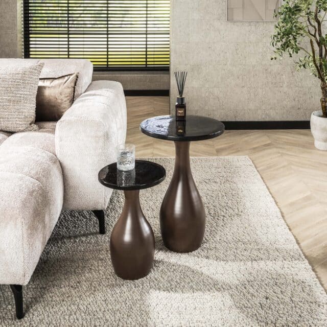 Zijlstra Bijzettafel Eclipse Drop M Antiek Koper