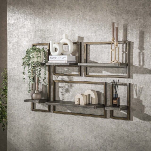 Zijlstra Wandschap Ferro Set Van 5 Antiek Brons