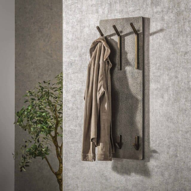 Zijlstra Kapstok Ferro Hoog 2 215 3 Haken Antiek Brons