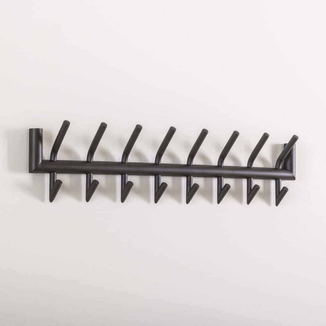 Zijlstra Kapstok Tubo 2 215 8 Haken Mat Donkergrijs