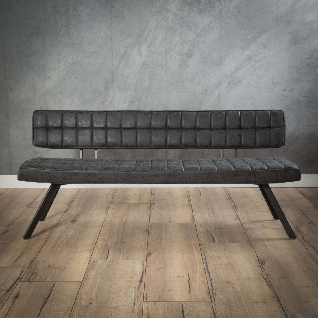 Zijlstra Eetkamerbank 180cm Wax Pu Zwart