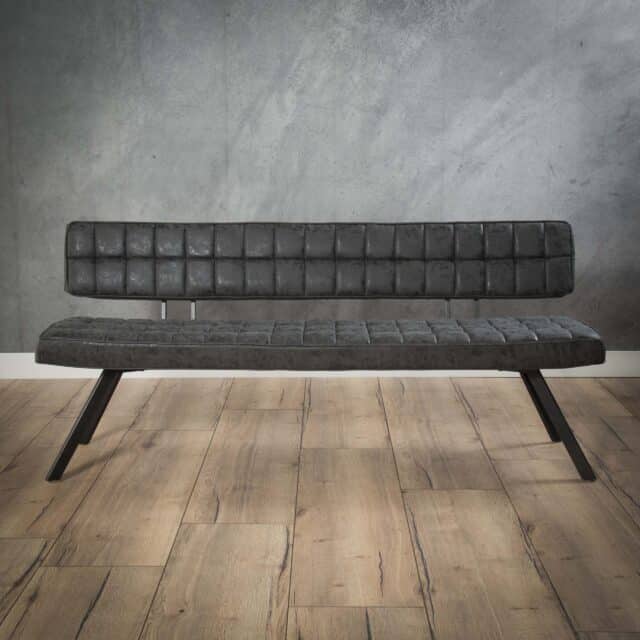 Zijlstra Eetkamerbank 180cm Wax Pu Zwart