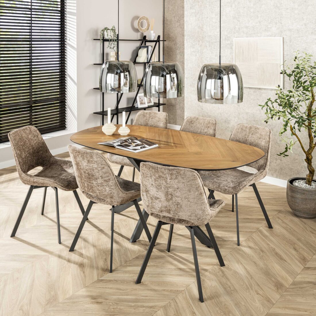 Zijlstra Stoel Swivel Draaibaar Verpakt Per 4 Hoven Champagne