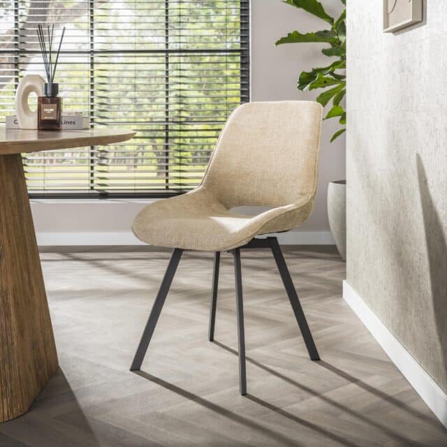 Zijlstra Stoel Swivel Draaibaar Verpakt Per 4 Jaroq Zand