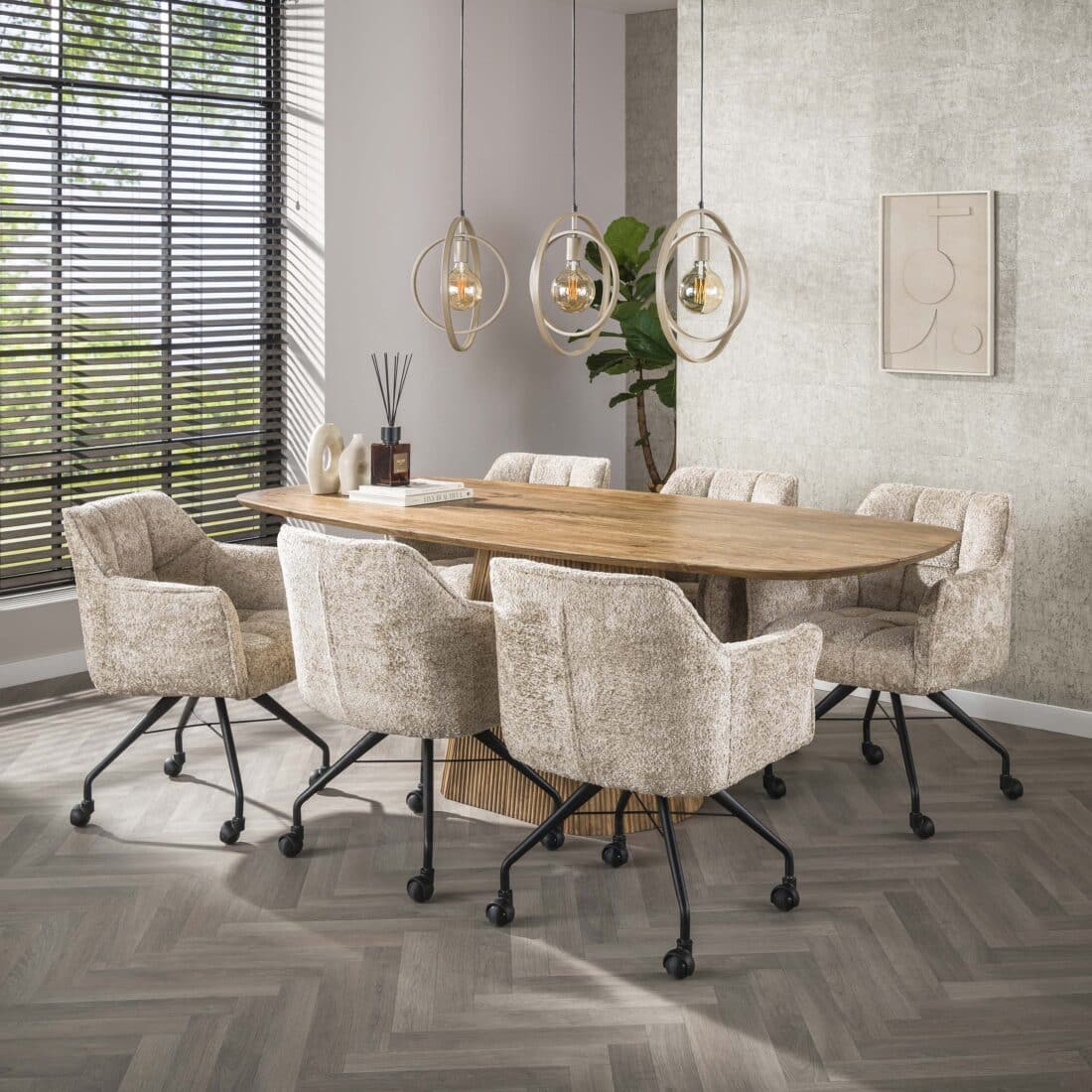 Zijlstra Armstoel Raster Wieltjes Verpakt Per 2 Alura Zand