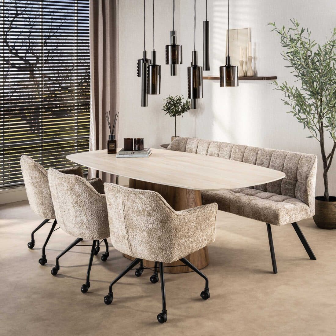 Zijlstra Armstoel Raster Wieltjes Verpakt Per 2 Alura Zand