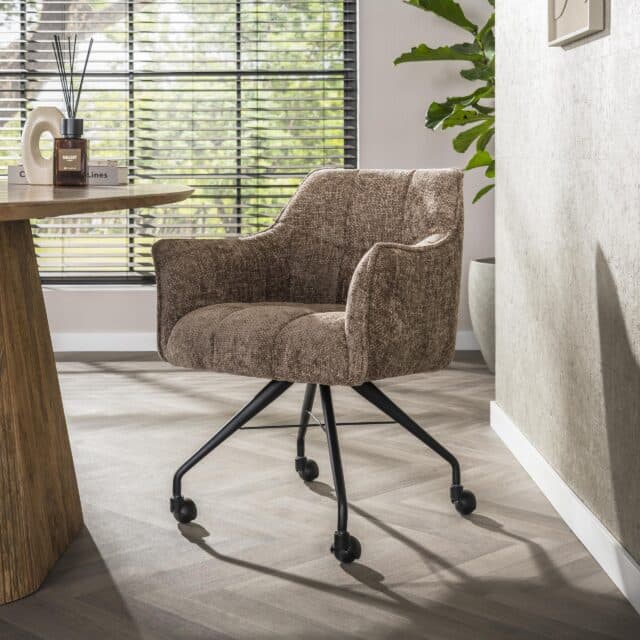 Zijlstra Armstoel Raster Wieltjes Verpakt Per 2 Hoven Champagne