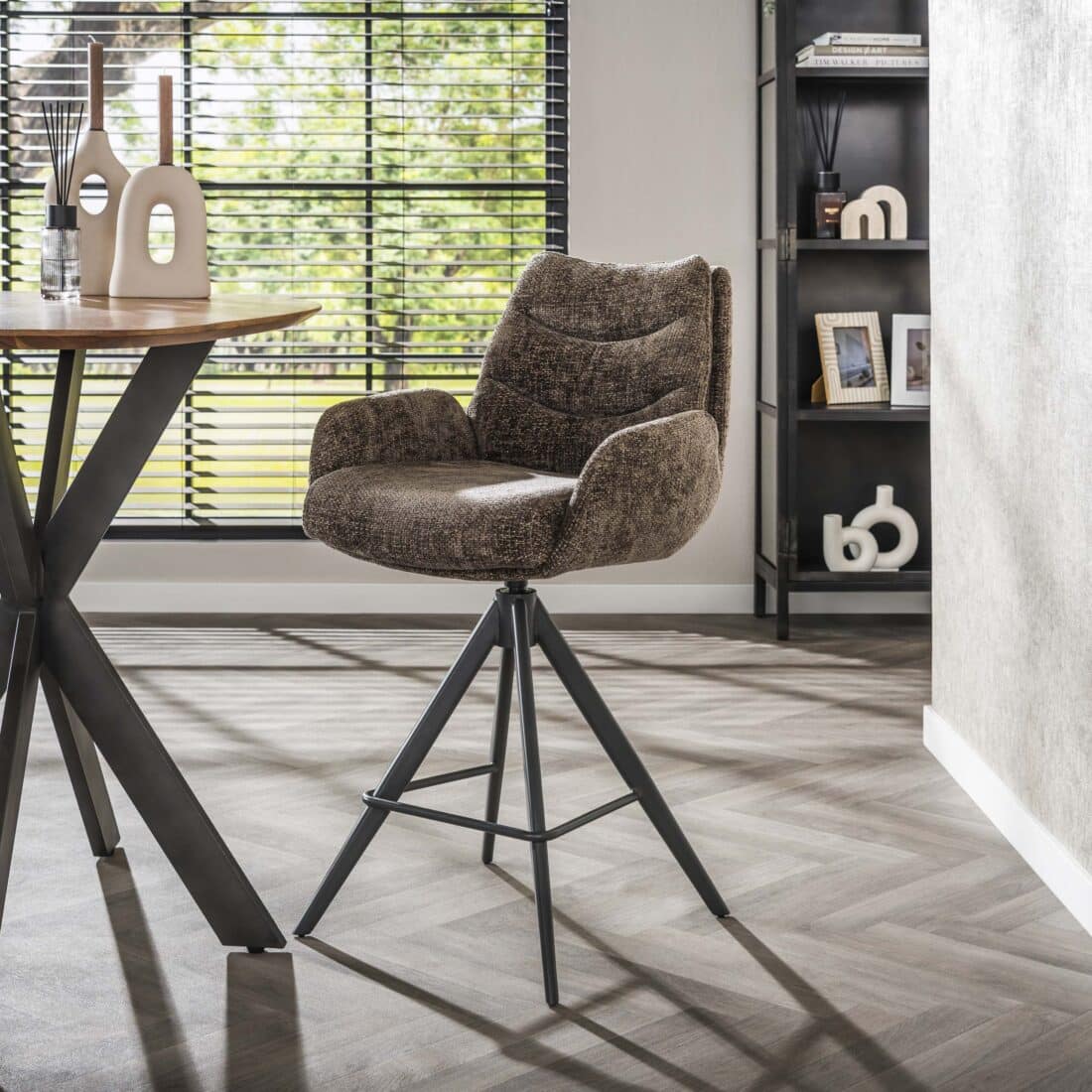 Zijlstra Barstoel Lounge Draaibaar Verpakt Per 2 Hoven Taupe